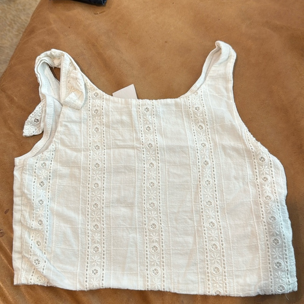 Zara girls white top size 10